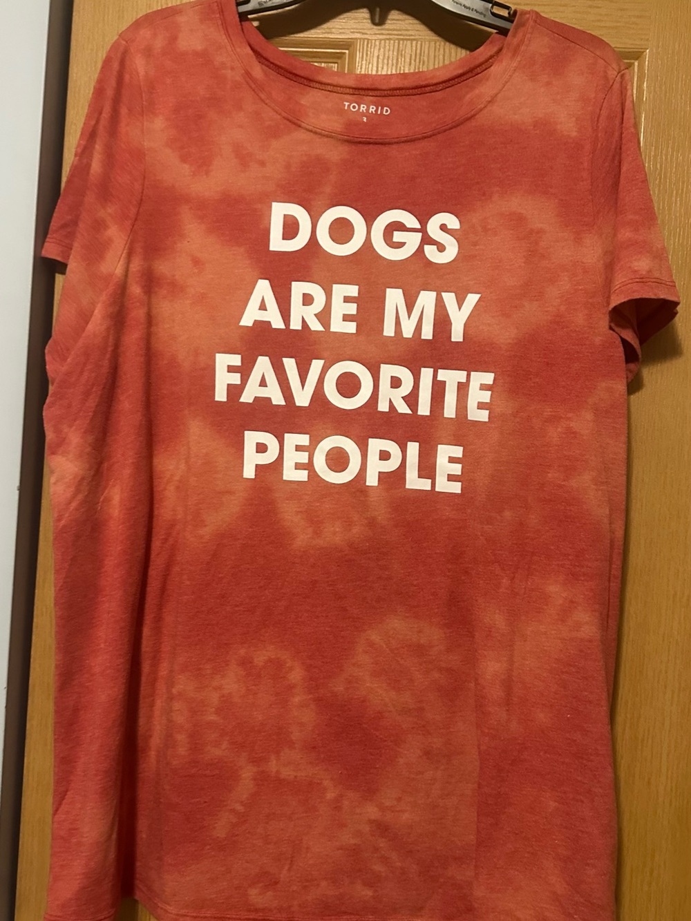 torrid Orange Tie-Dye 'Dogs Are My Favorite People' Pet Tee